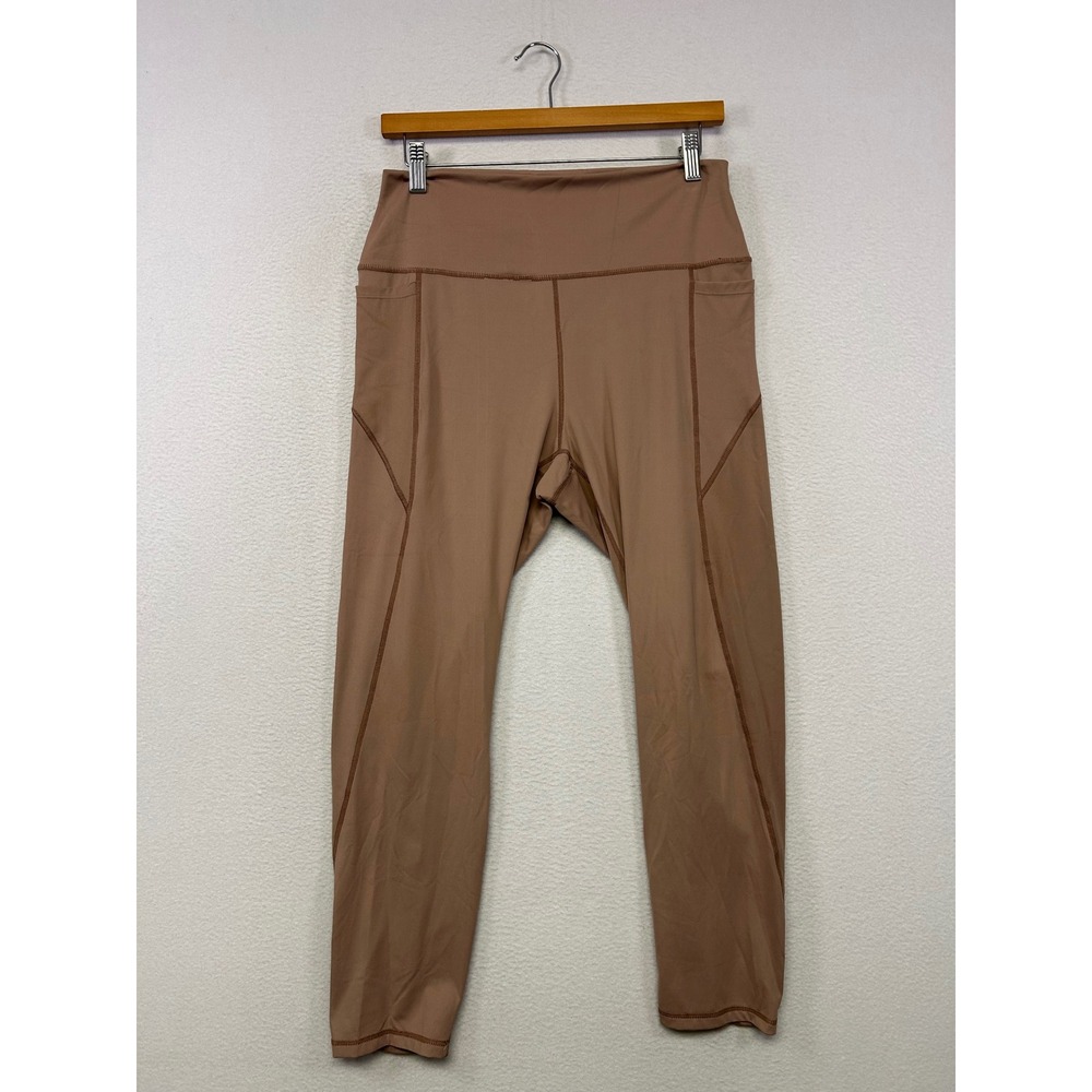 Athleisure Love Tree Womens Large Mauve Brown High Rise Pocket Leggings